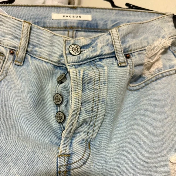 PacSun women’s high waist distressed mom jeans - Picture 2 of 7